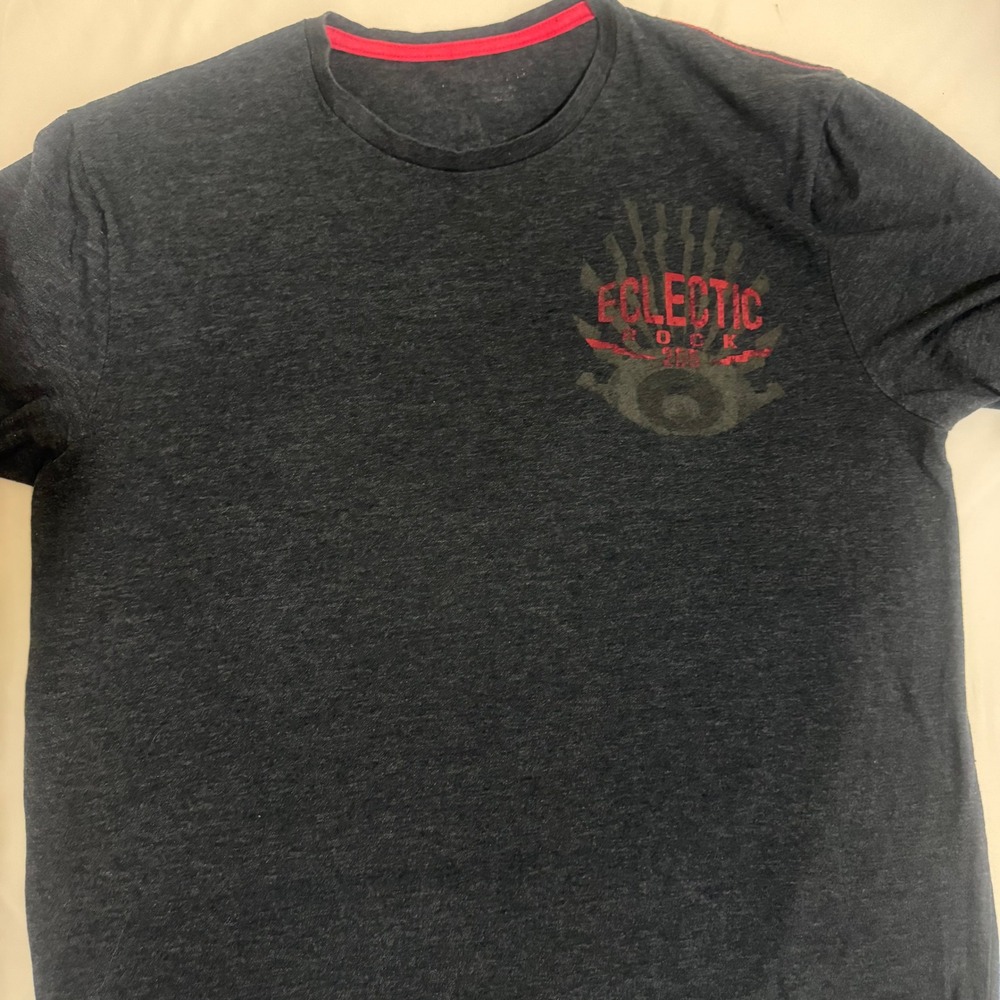 Calvin Klein Jeans Mens Gray Eclectic Rock Stereophonic Sound‎ Graphic T-Shirt M